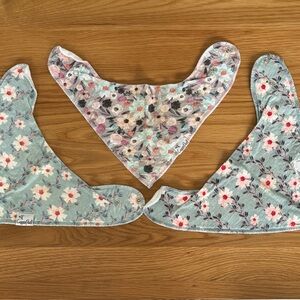 Set of 3 Copper Pearl Bandana Bibs